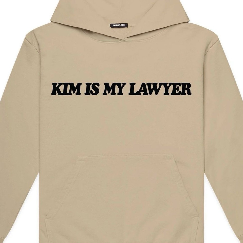 Talentless Kim Is My Lawyer Tan Hoodie